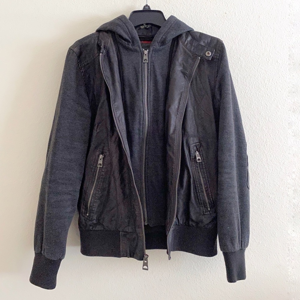 Guess Convertible Faux Leather Jacket